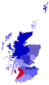 Karte von Schottland