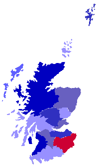 Karte von Schottland