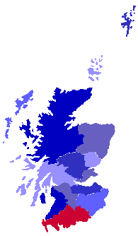 Karte von Schottland