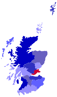 Karte von Schottland