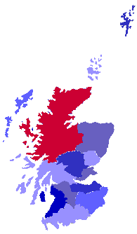 Karte von Schottland