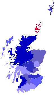 Karte von Schottland